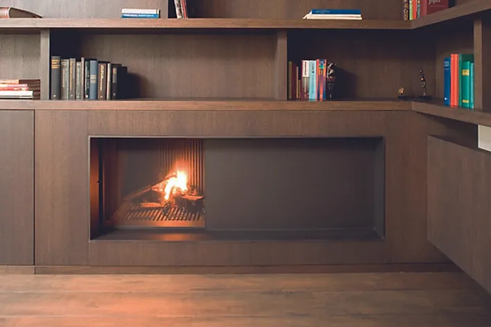 cheminée moderne insert chez Archiflam Aix