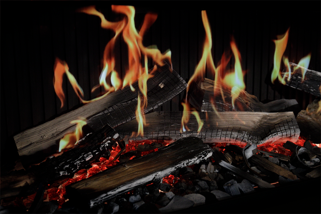 Feu de bois virtuo chez Archiflam chauffage Aix en provence